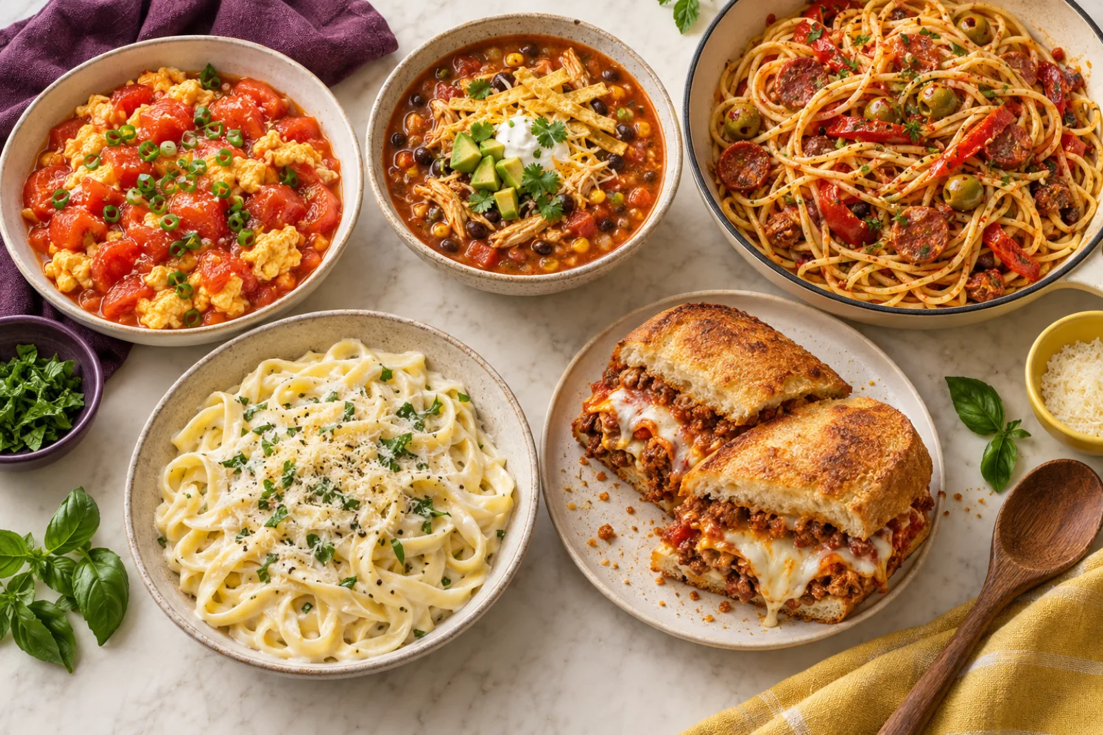 The dinners in Family favorites: 5 dinners at $2.53 a serving